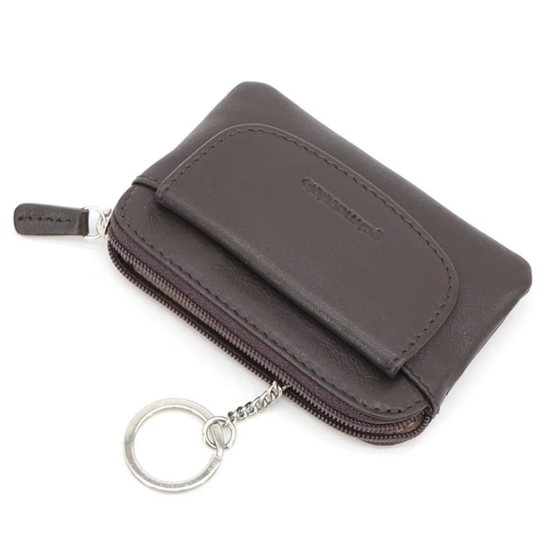 Gai Mattiolo Leather Purse/keyring for Man, Brown