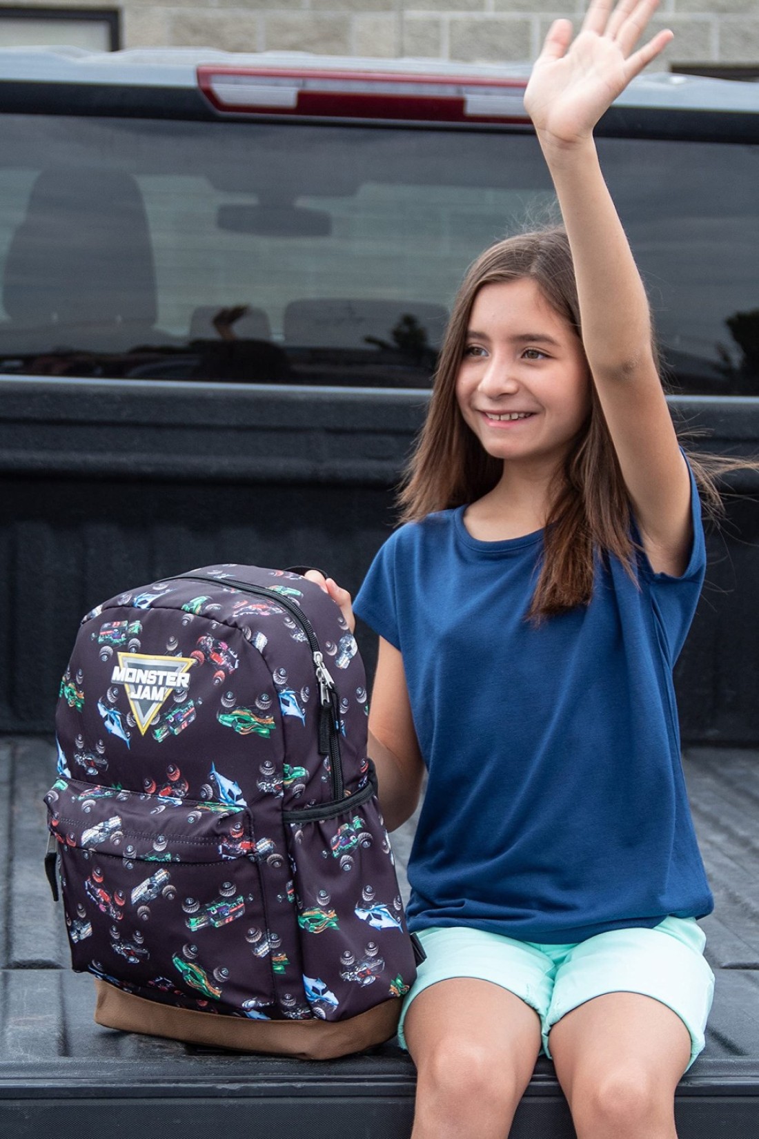 INTIMO Monster Jam Trucks Dragon Zombie Grave Digger Megalodon All Over Print Backpack