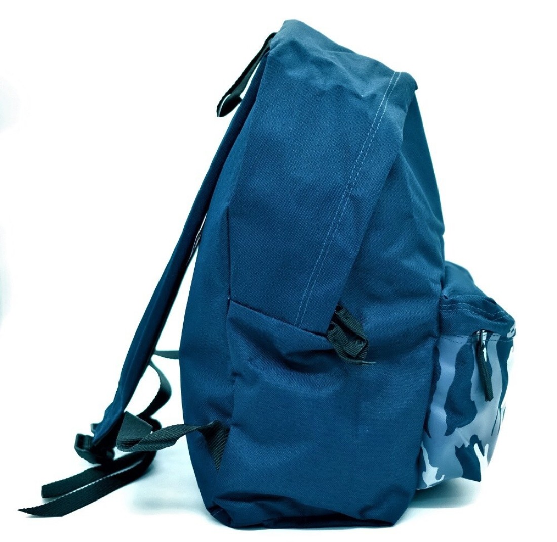 LOTTO BLUE UNISEX PRINTED BACKPACK WITH ZIP CLOSURE - MADE IN ITALY