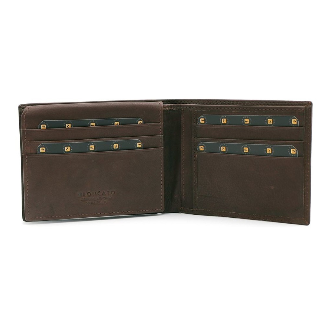 R. Roncato Men&#39;s Leather Wallet, Brown