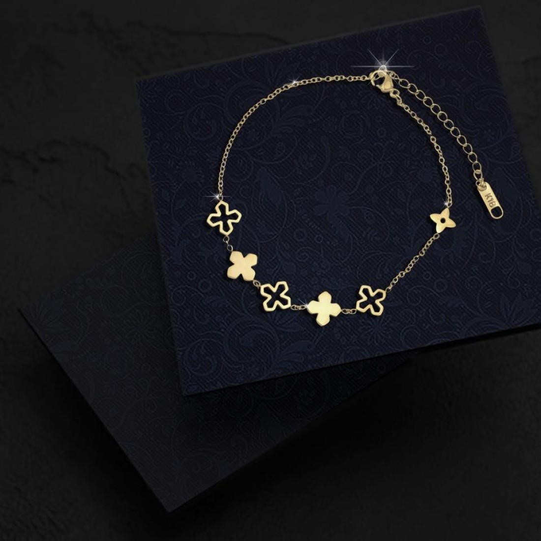 Aiwanto Anklet Ankle Chain Flower Anklet Bracelet