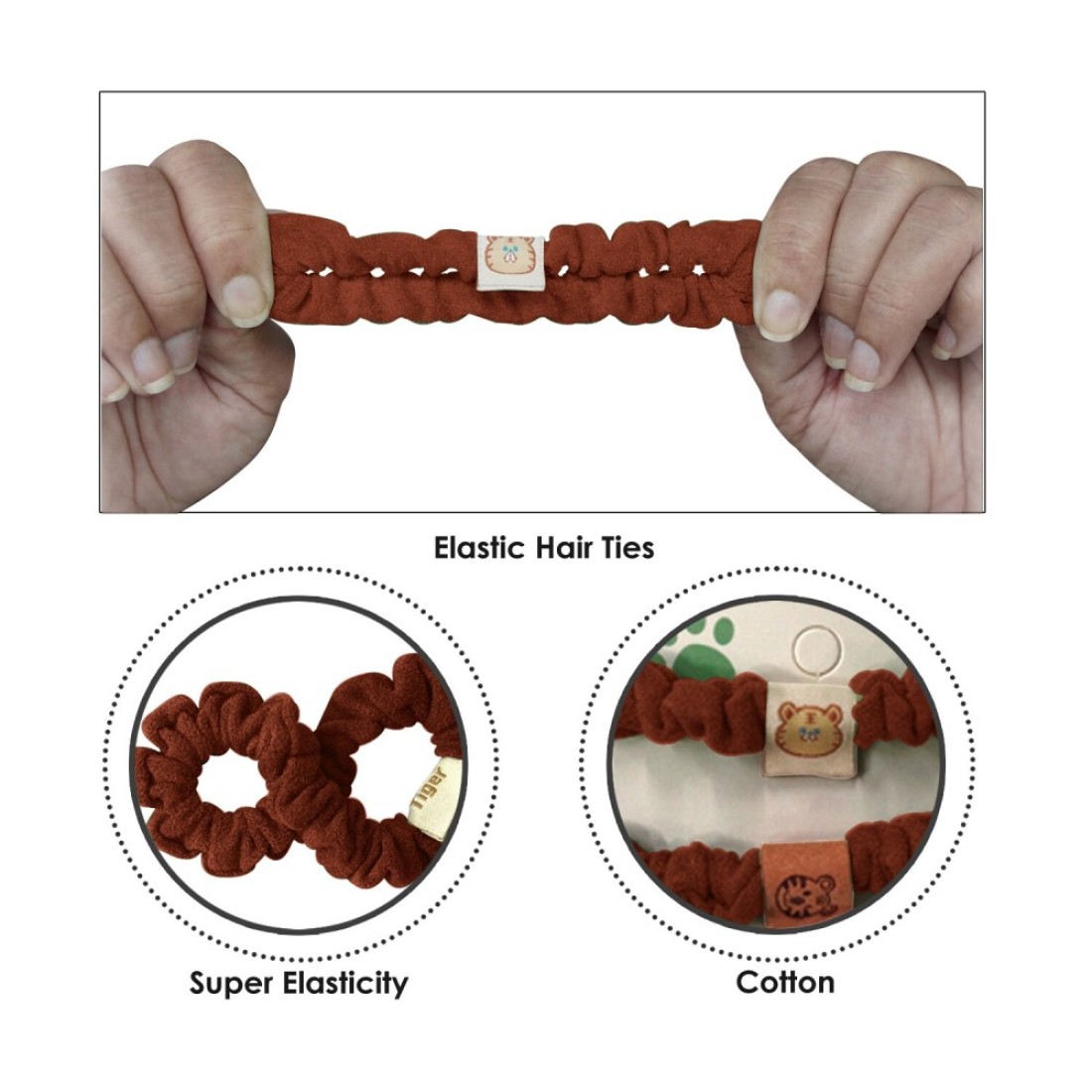 Aiwanto 4Pcs Hair Bands Hair Pony Tie