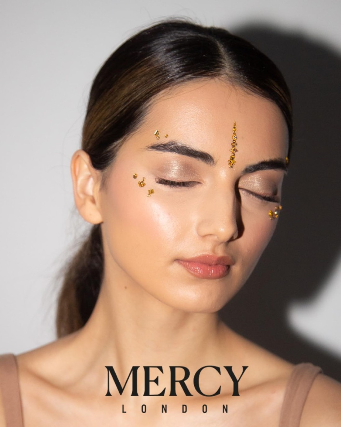 Gigi Gold Bindi Crystal Indian Bindi Face Jewels Gold Multi Packet