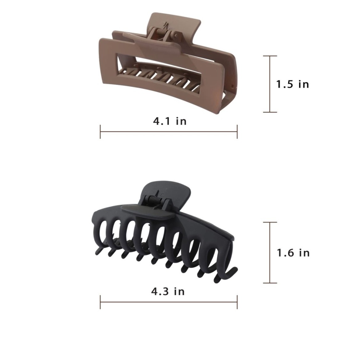 Claw Clips for Thick Thin Curly Hair 8 Pack Big Hair Claw Large Hair Clips NonSlip Accessories for Women Girls