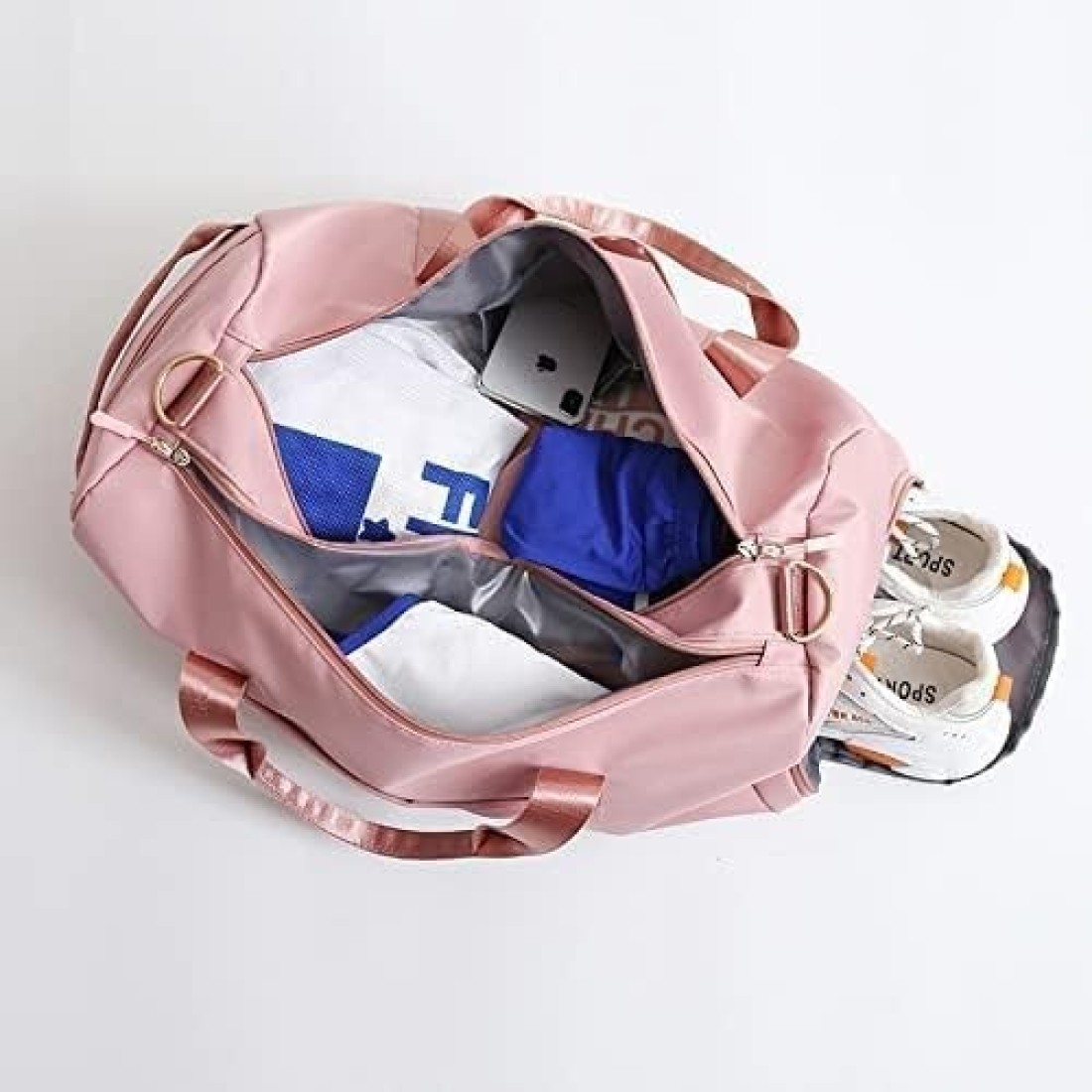 MahMir Gym Bag with Shoes and Waterproof Pocket (Green)