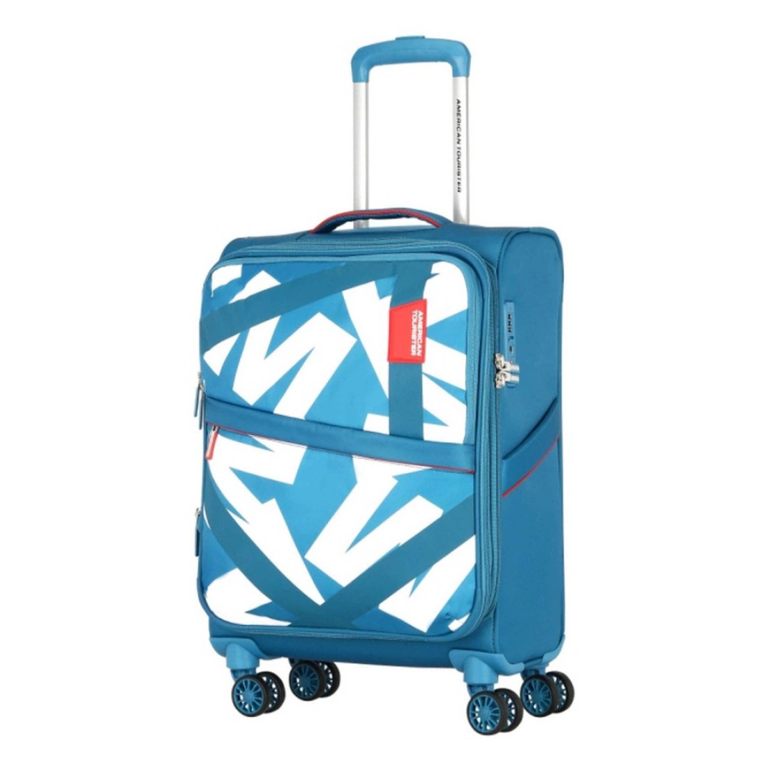 American Tourister 4 Wheel Hard Casing Cabin Luggage Trolley 58 cm Assorted
