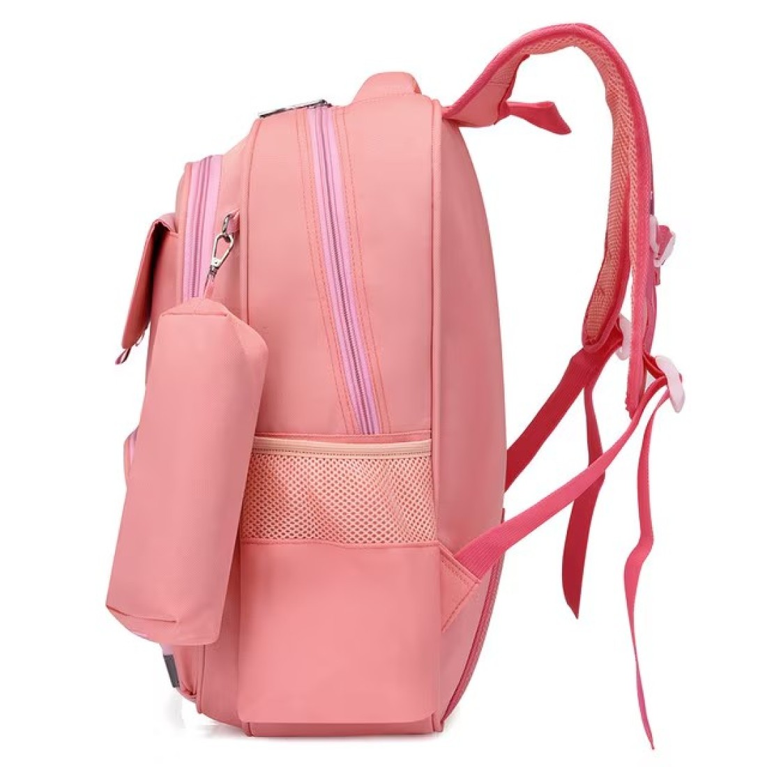 Eazy Kids Unicorn Planet School Bag w/t Pencil Case-Pink