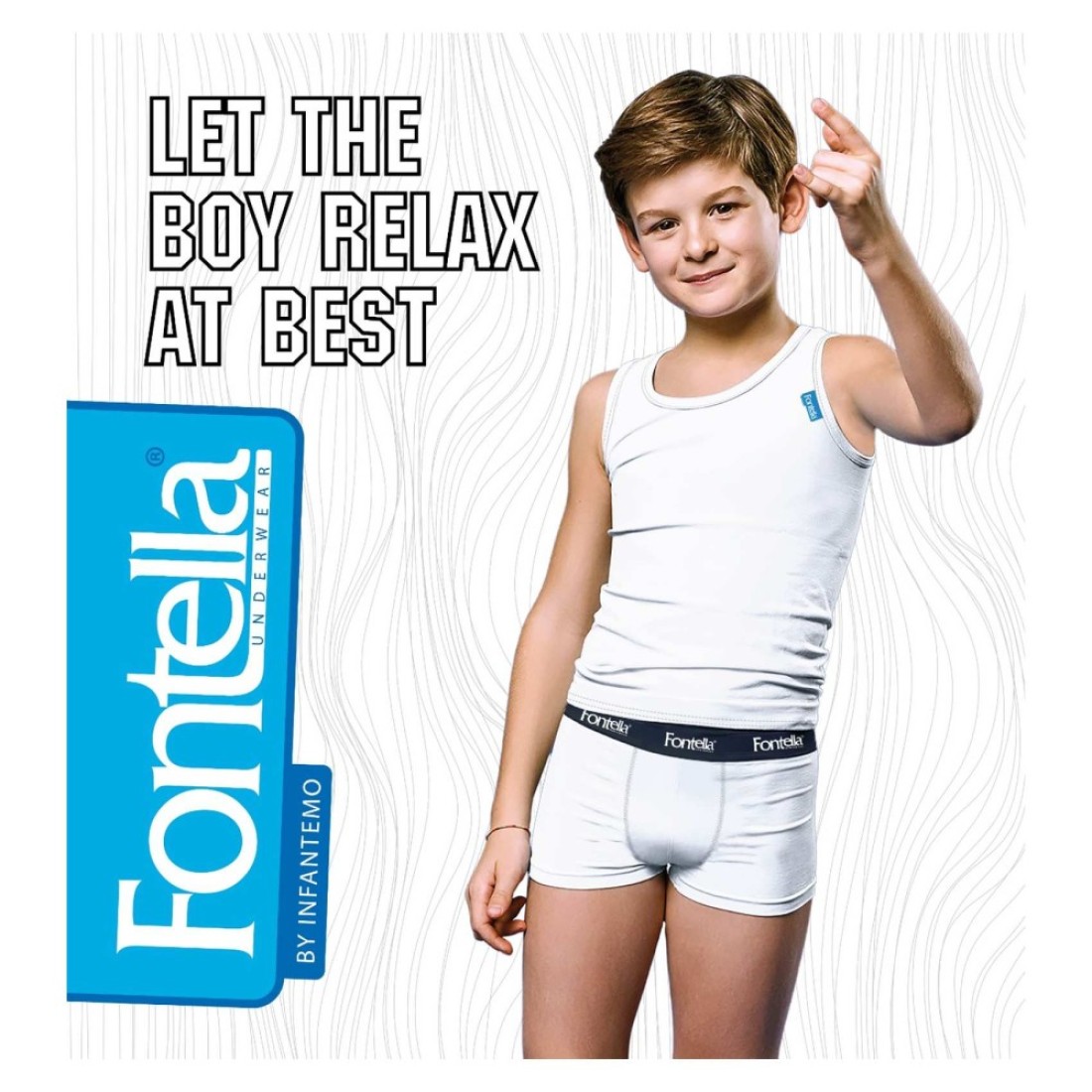Fontella Cotton Underwear Set for Boy 800104 White 4 Years