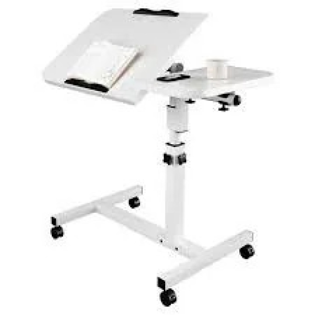 Portable Adjustable Tray Table Laptop Desk Computer Table Height Adjustable Portable Laptop Desk Rotate Laptop Bed Table Can Be Lifted Standing Desk Folding Computer Dinner Coffee Table Cart