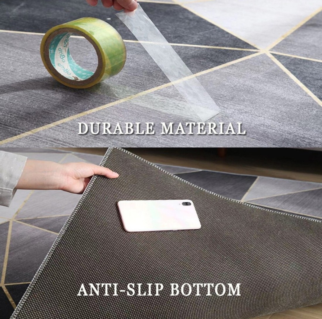 2 PCS Set Large Kitchen Mats With Thick Non Slip Bottom For Kitchen Floor With Beautiful Design (50×80CM And 50×160CM)