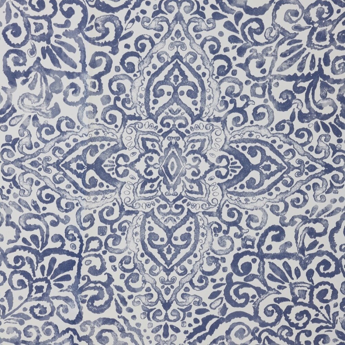 Shower Curtain White/Blue 180X200cm
