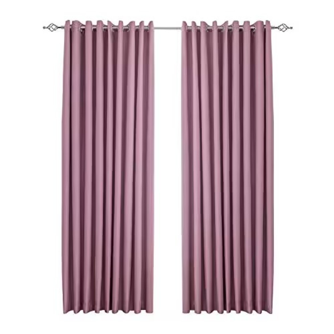 Roman Adjustable Curtain Rod, 110-200 cm, silver, Metal Single Rod Window Treatment Rod Drapery Rod