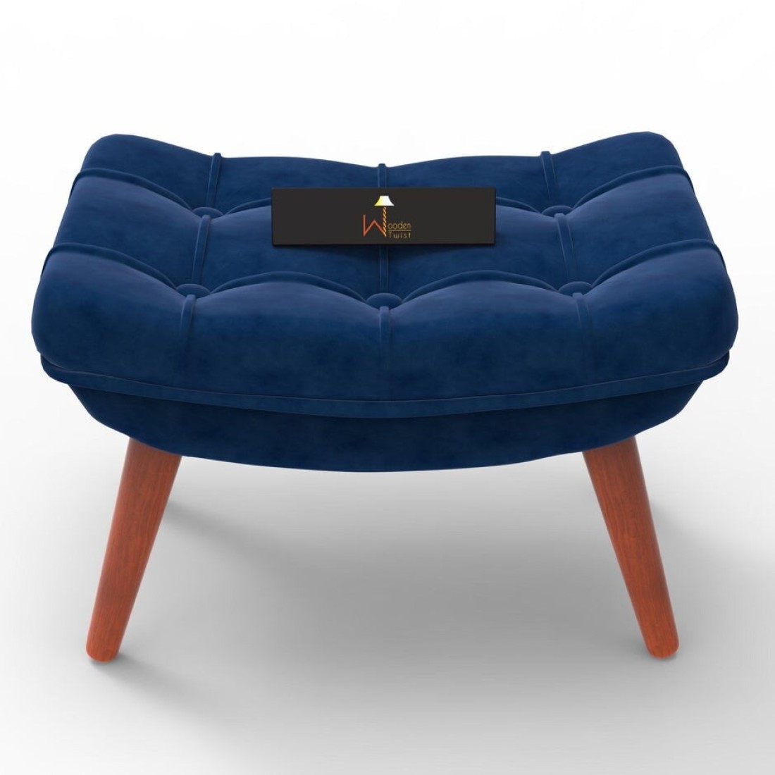 Stool for Living Room Soft Fabric Comfortable Cushion Ottoman Footrest