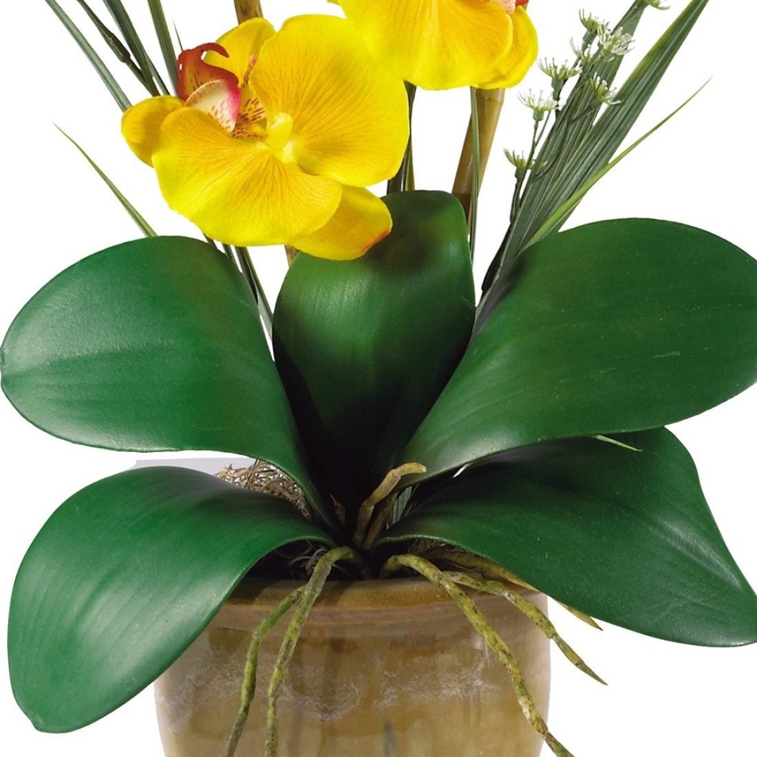 Nearly Natural Phalaenopsis Silk Orchid Flower Arrangement
