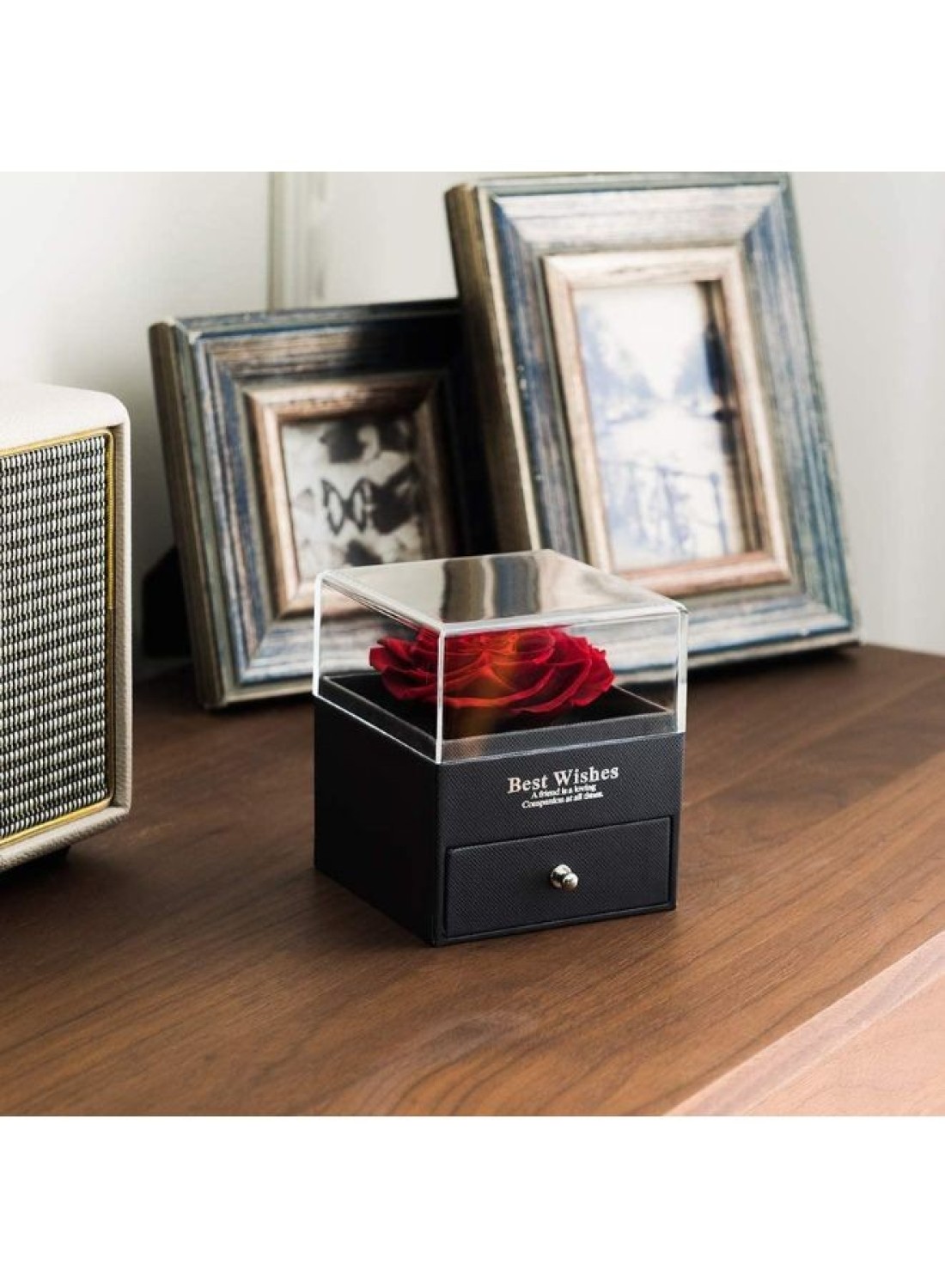 Generic Eternal Rose Gift Box, Handmade Fresh Preserved Rose Gift For Her On Birthday,Christmas,Mother&#39;s Day,Valentine&#39;s Day (Necklace Not Included)