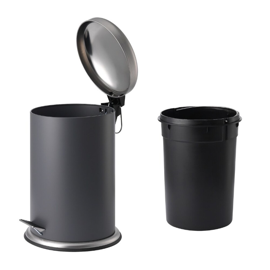 Pedal Bin Dark Grey 12 L