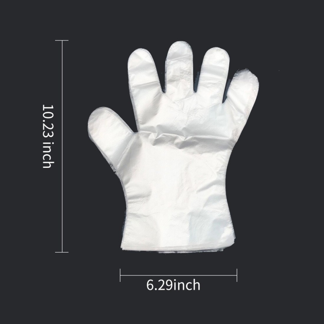 Decdeal - 5 Packs of 100PCS Disposable Gloves Latex Free Hygiene Plastic Gloves Food Prep Safe Gloves for Cooking Safety Food Handling Kitchen BBQ Cleaning
