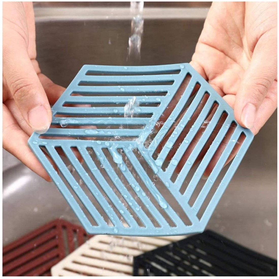 Silicone Hot Pad Durable Heat Insulation and Stable Table Coasters for Home, Office, and Hotel Use