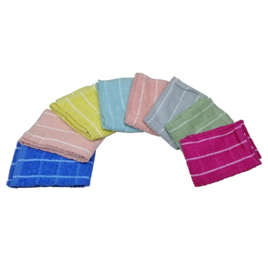 Lushh Set of 8Pcs Highly Absorbent Terry Kitchen Towel 40x60 cm Multipurpose Kitchen Towel for Drying, Cleaning, Cooking and Baking.
