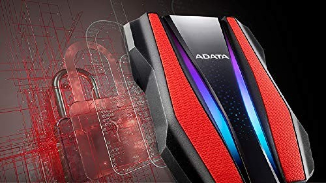 A-DATA HD770G 1 TB Portable External Hard Drive - Red