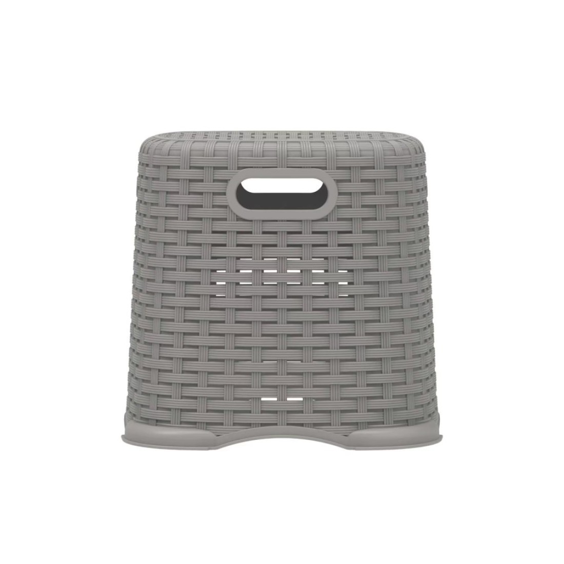 Cosmoplast Rattan Step Stool Grey 28cm
