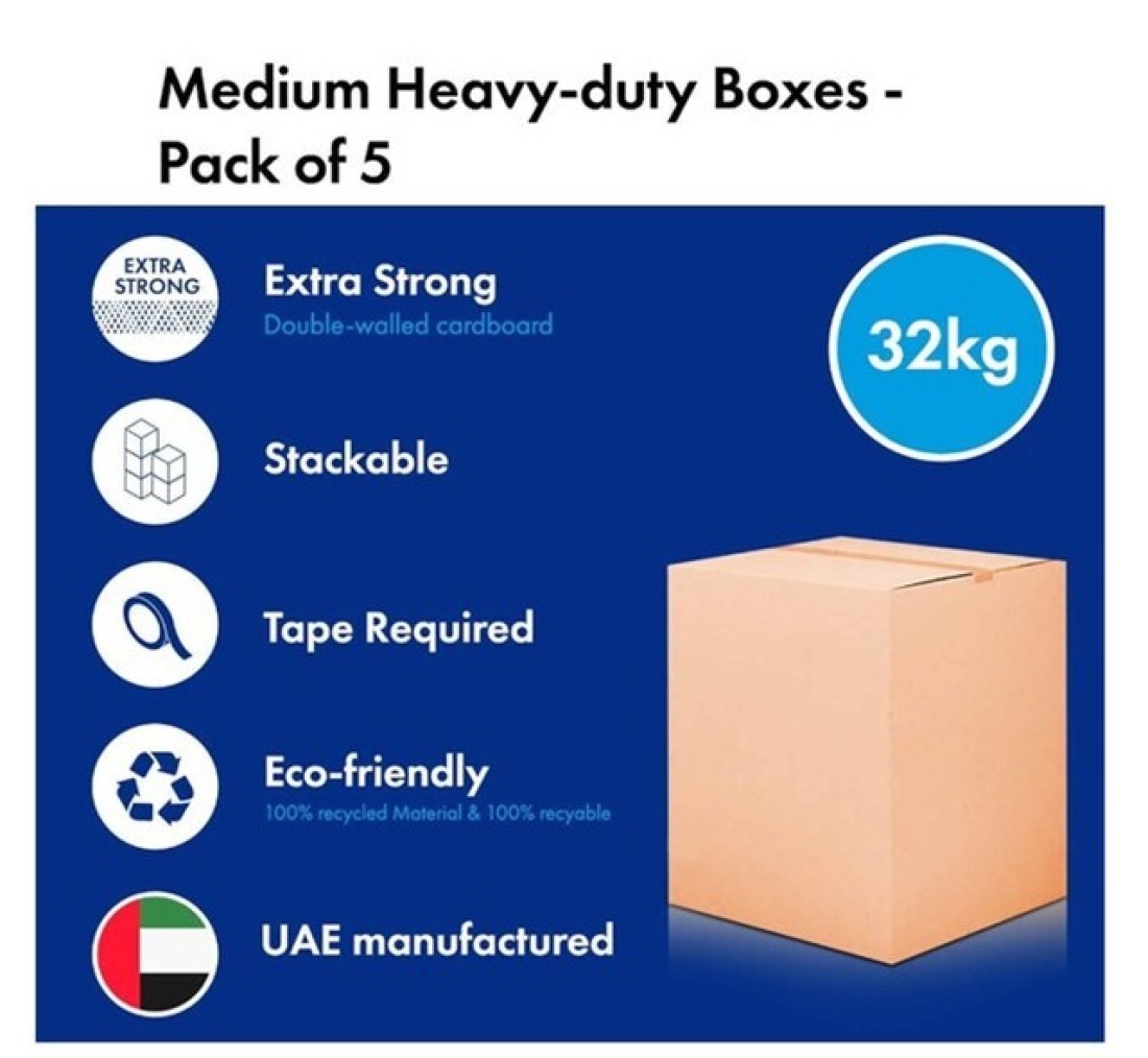 Cardboard Carton Box Size - 45x45x70 CM, 5ply (Pack of 5)
