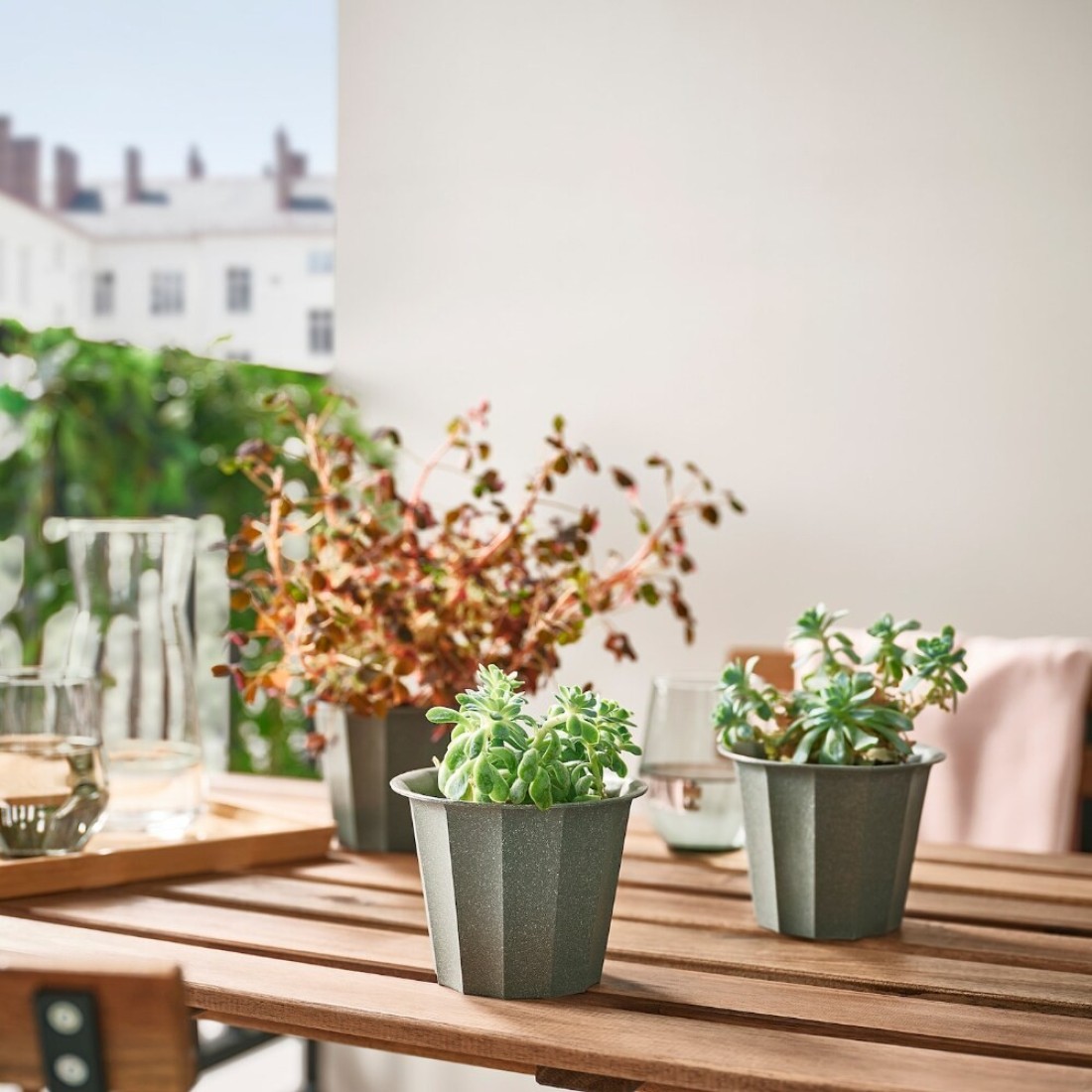 Plant Pot In/Outdoor Grey 9cm