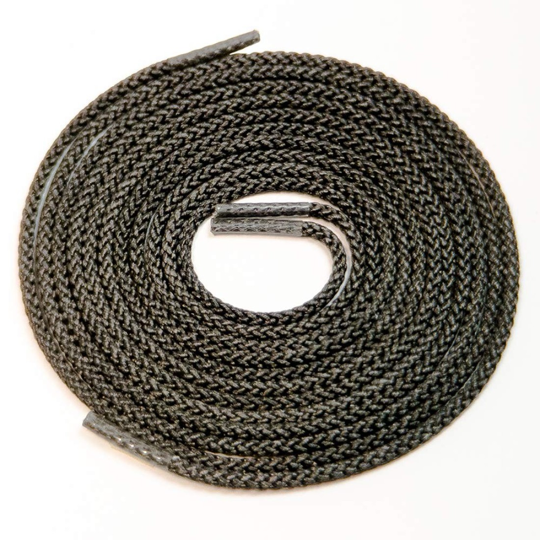 IRONLACE Unbreakable Round Bootlaces Indestructible Waterproof Fire Resistant Boot Shoe Laces 1500Pound Breaking StrengthPair Black 54Inch 32mm Diameter 1Pair