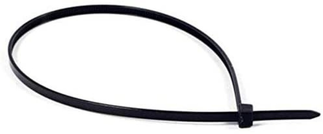 Generic 100Pcs Wire Self-Locking 250Mm Black Nylon Plastic Network Cable Wire Zip Tie Cord Strap Plastic Zip Trim Wrap Cable Loop Ties