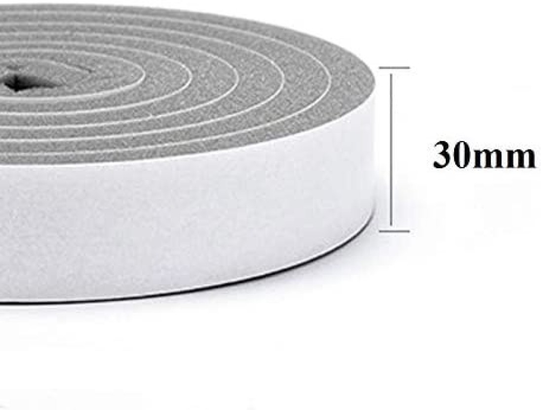 Aiwanto Door Sealing Sticker Soundproof Sealing Strip Weather Strips Self-Adhesive Seal Tape Sliding Door Weather Strip 3cm Wide x 1cm thick, 2M long