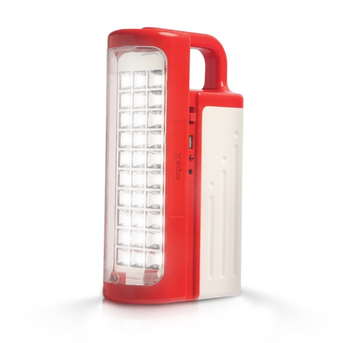 مجموعة مصابيح يدوية LED قابلة لإعادة الشحن من إيمبكس - 2 قطعة عاكس ثلاثي الأبعاد 10-60 ساعة وظيفة بنك الطاقة شحن الألواح الشمسية زجاج PG غير قابل للكسر