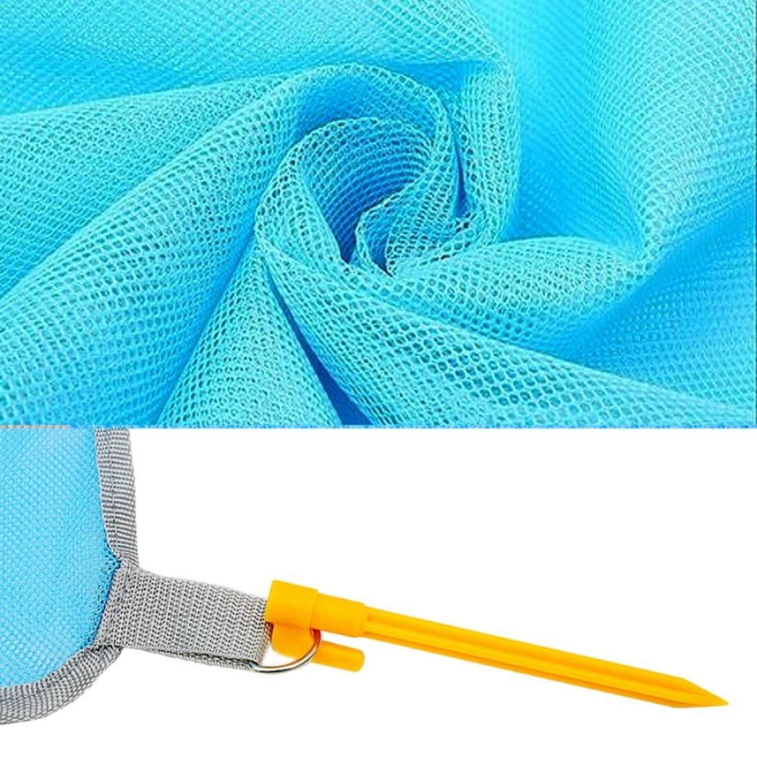 Aiwanto Beach Mat Picnic Mat Sand Proof Lightweight Compact Large Beach Picnic Mat Fast Dry Waterproof Easy Clean Ultra Portable Blanket (Blue, 79"×79")