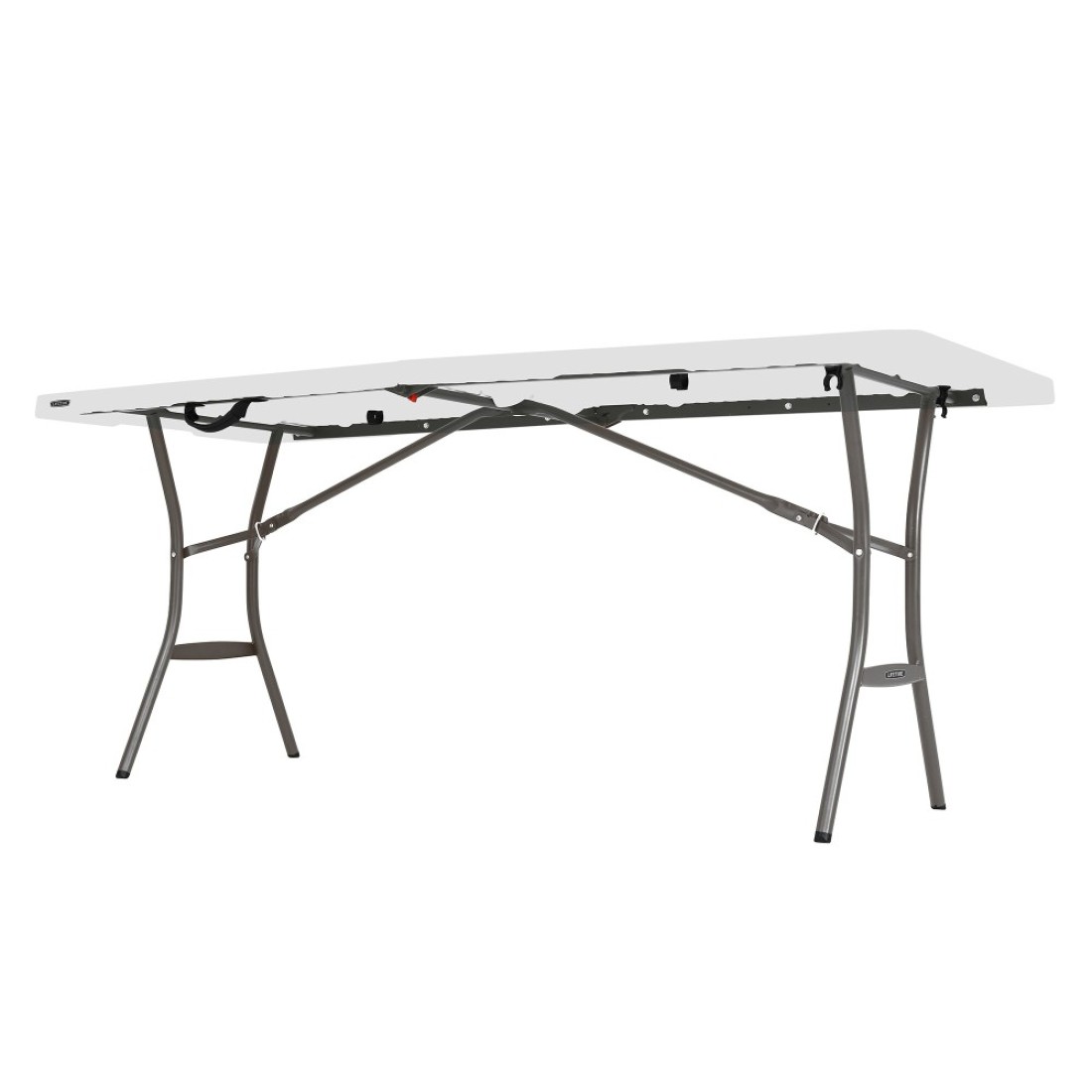 Lifetime, 6-Foot, Fold-In-Half Table, Rectangle, Residential, White Granite Colour, LFT-80333