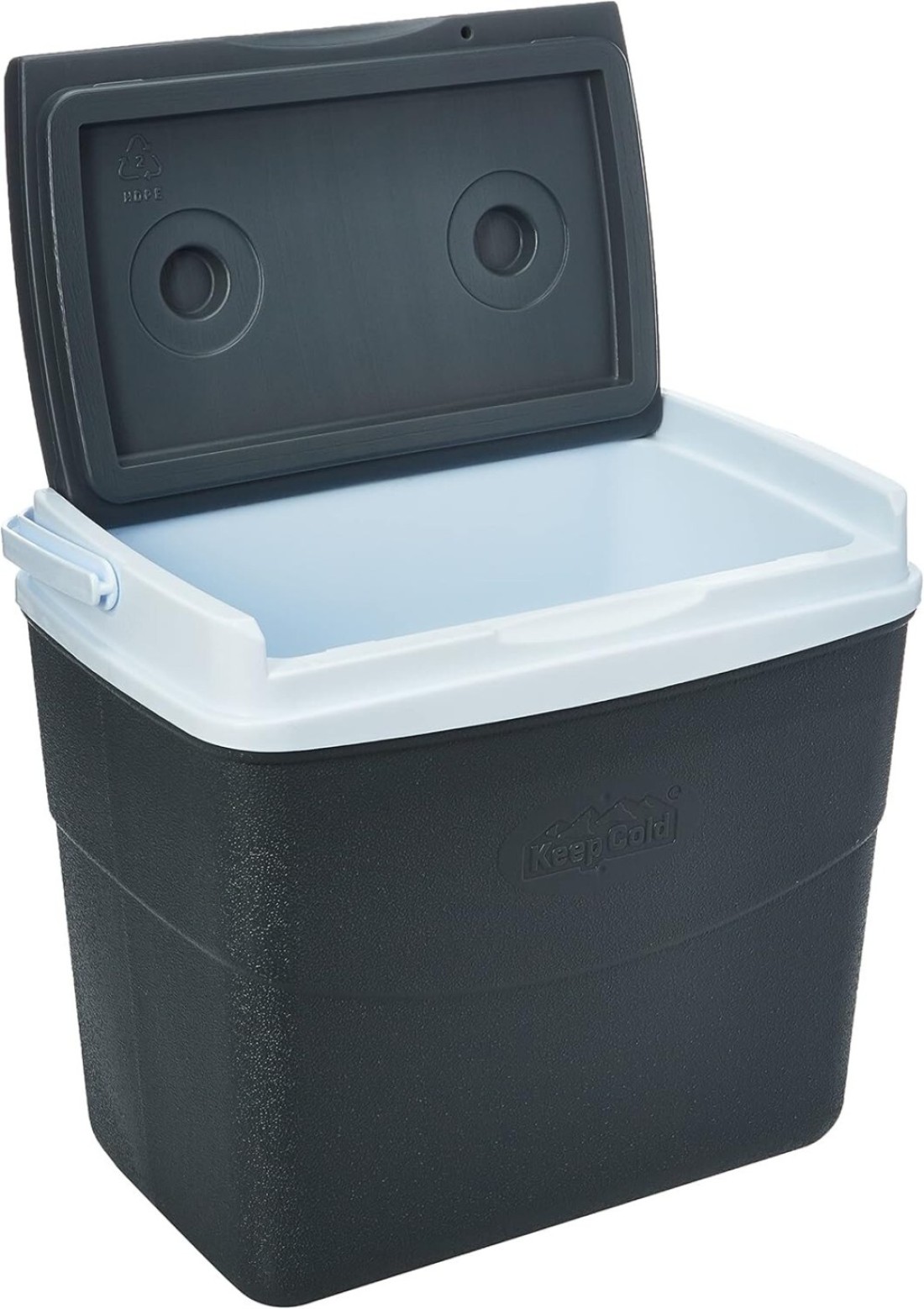 Cosmoplast Keep Cold Plastic Picnic Cooler Icebox Lunchbox 20 Liters Grey