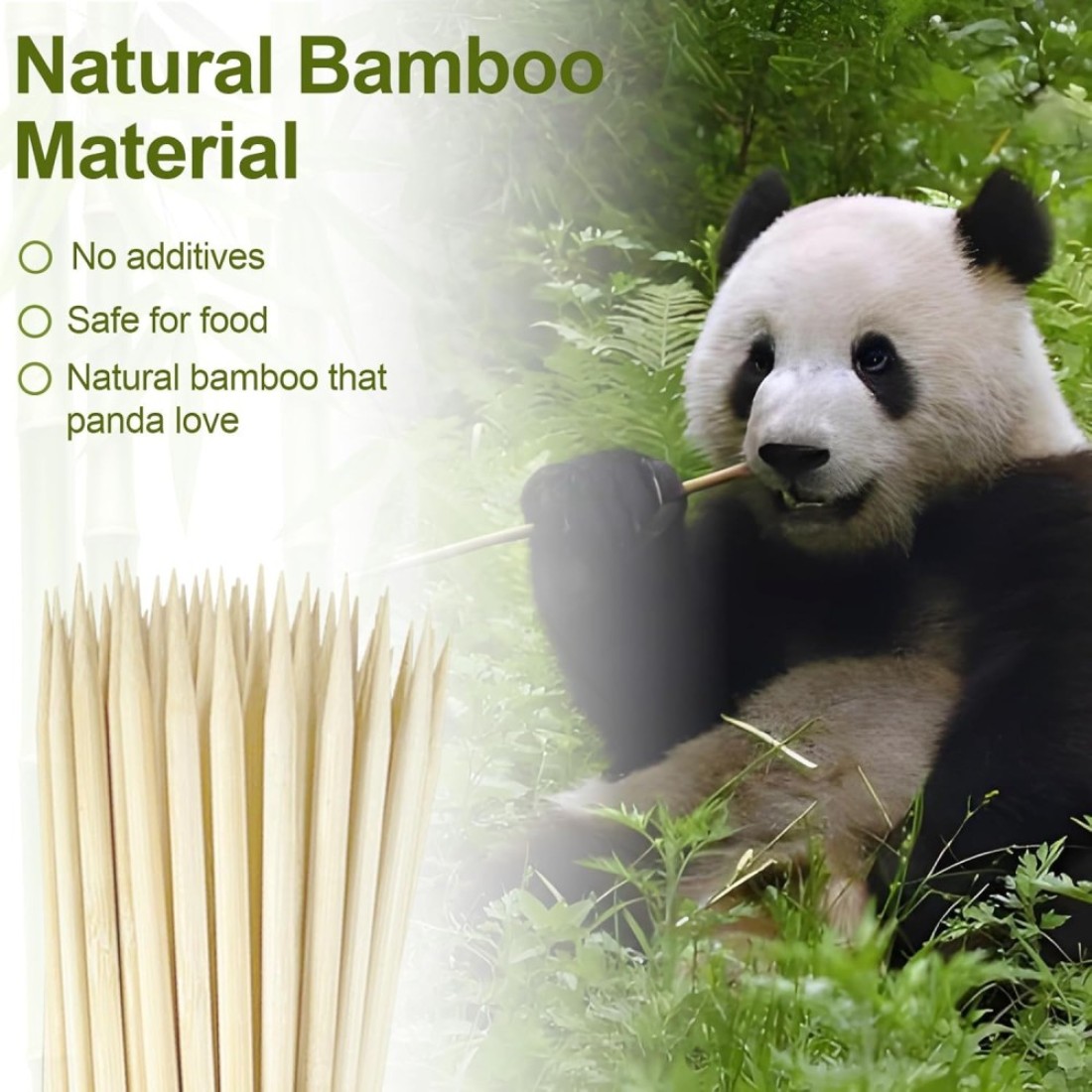 LAVISH Natural Bamboo Skewers, 100-Pack, 12-Inch Wooden Sticks for BBQ, Grilling, Kabobs, Fruit, Appetizers, Cocktail, Chocolate Fountain &amp; Crafts