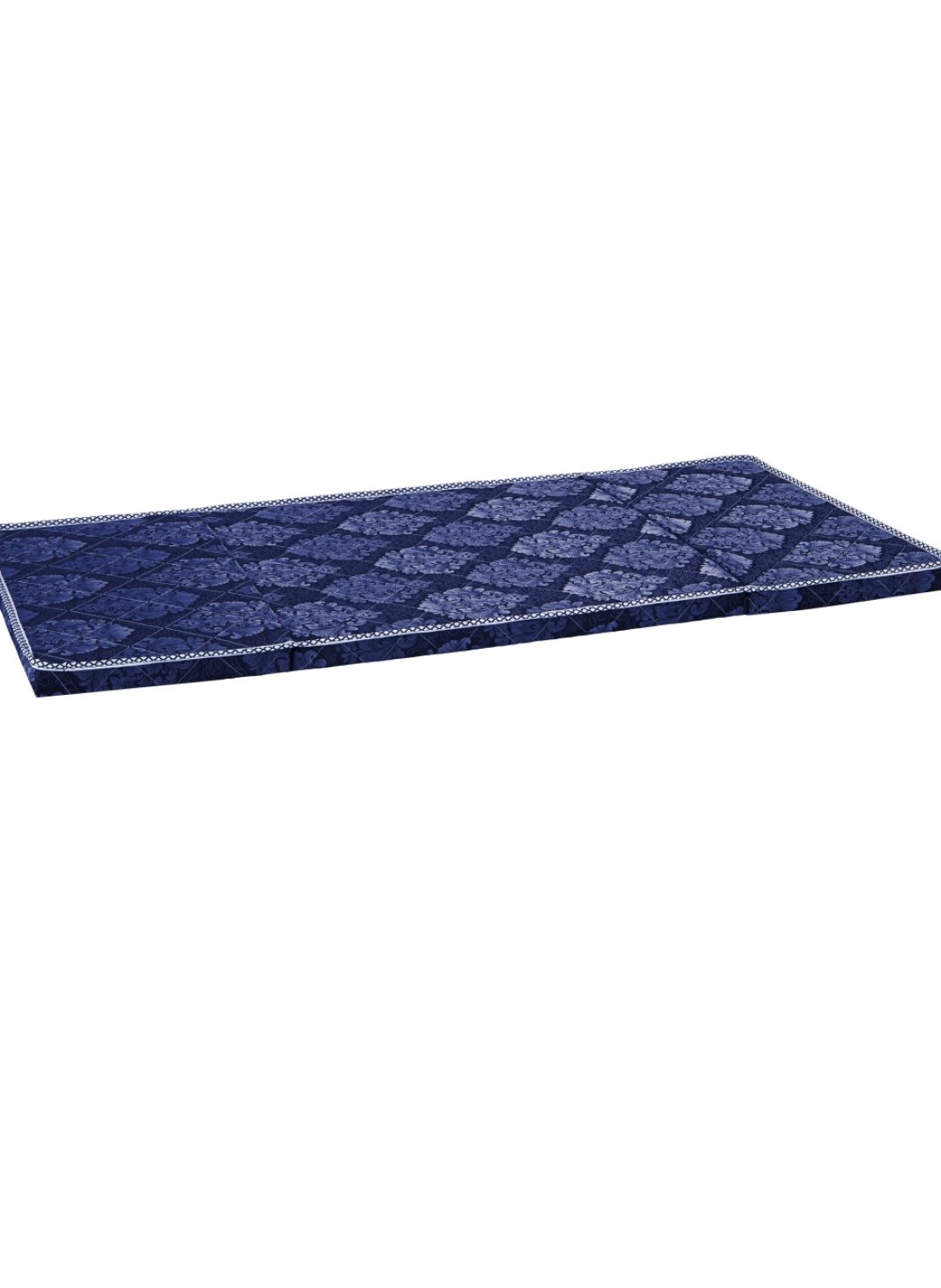 COMFY FOLDING MEDICATED GUEST FLORAL PREMIUM QUALITY PORTABLE FOLDING MATTRES - BLUE