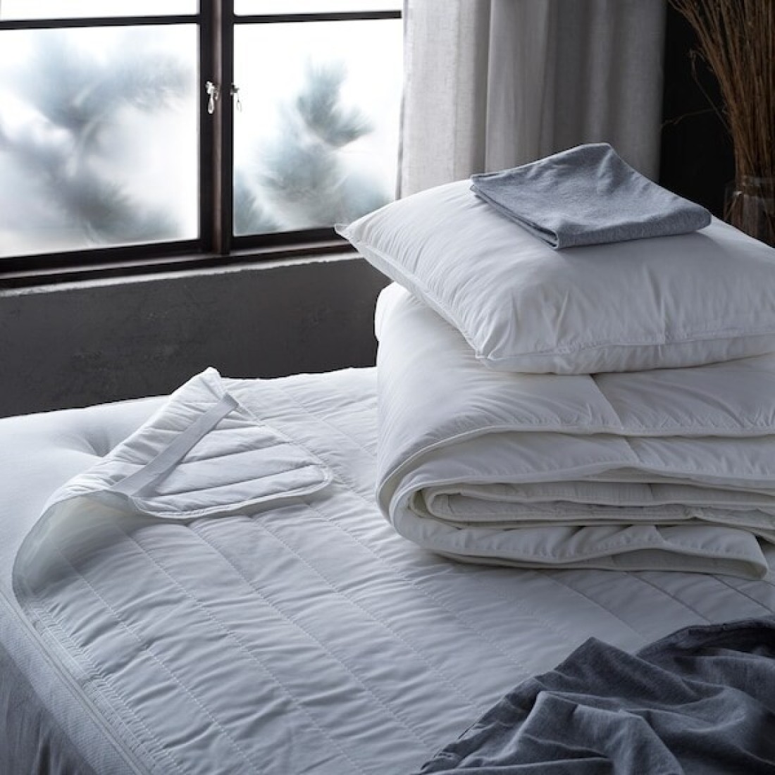 Mattress Protector Quilted Mattress Protector With A Polyester 80X200cm