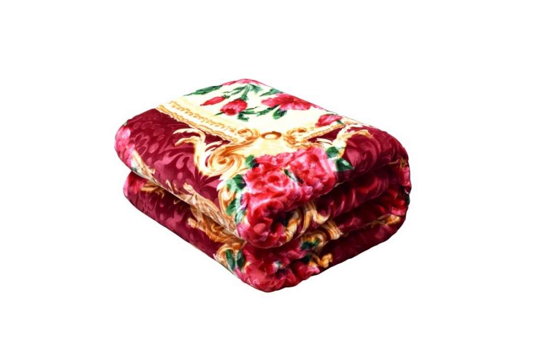 STARLIFE Premium Quality Embrossed Super Soft Royal Double Ply Blanket 100% Polyester 14 LBS 220X240CM