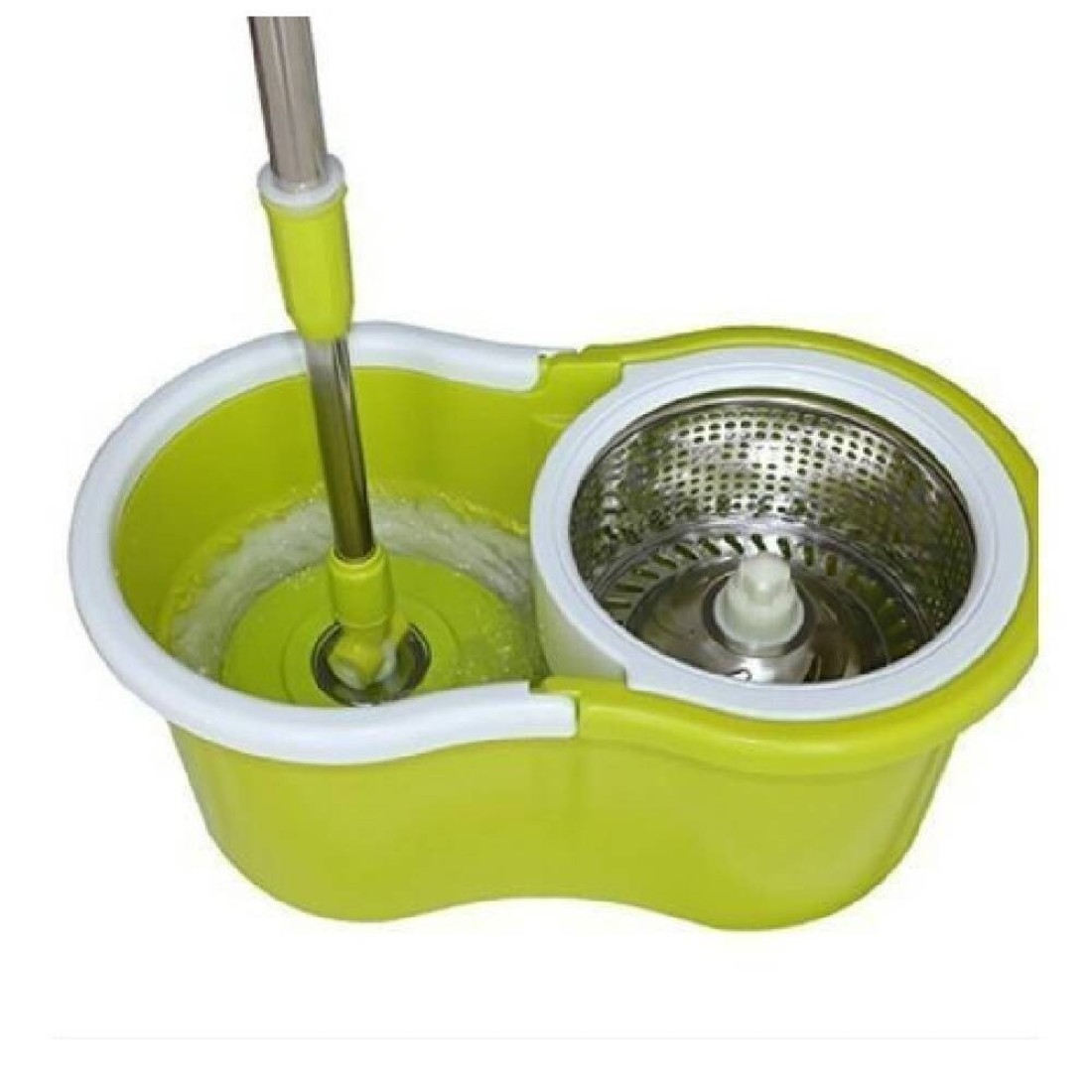 GENNEXT Spin Mop Bucket System, 360 Spin Mop &amp; Bucket Floor Cleaning Mop Bucket With 2 Microfiber Replacement Head Refills