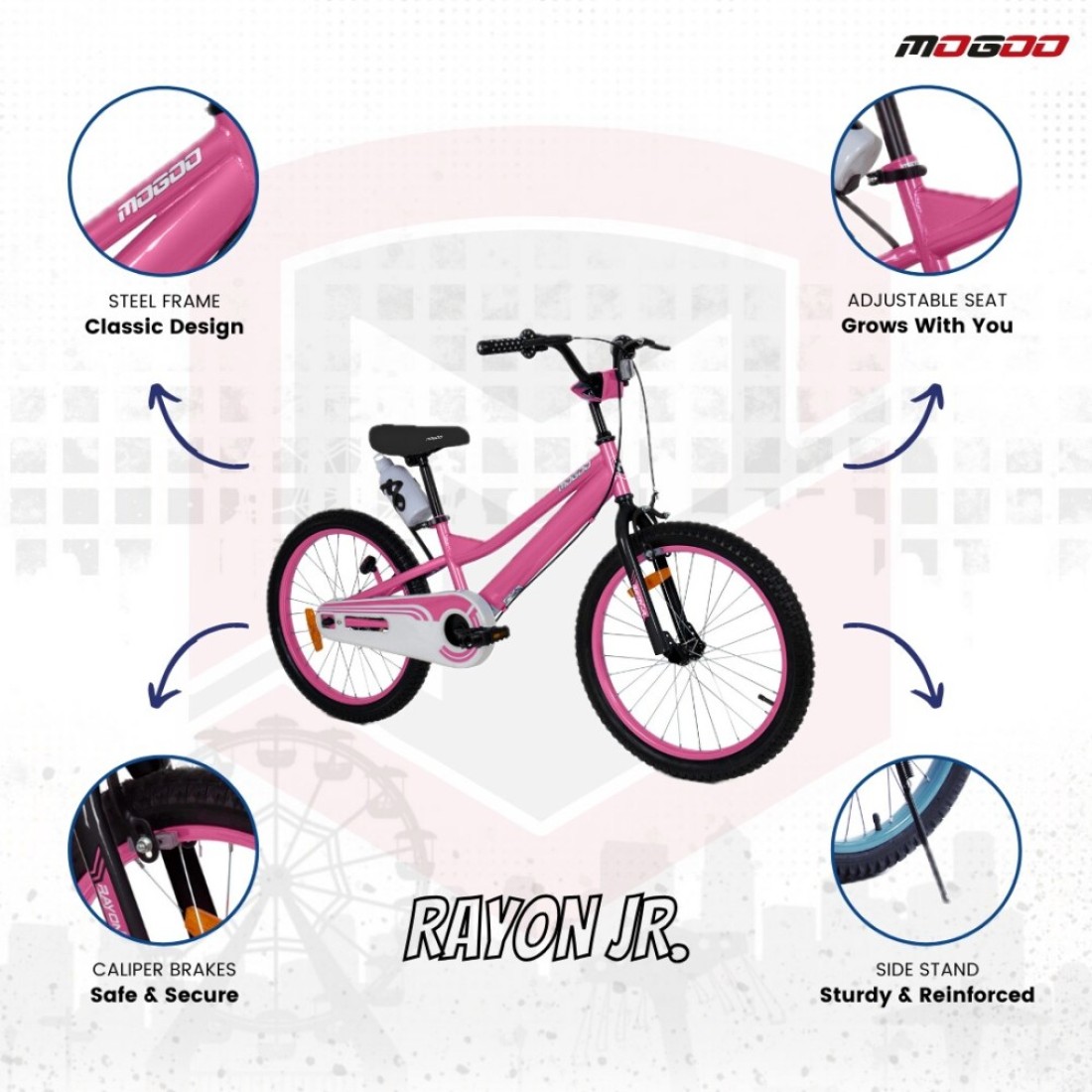 Mogoo Rayon Junior 2.0 20 inch - Pink