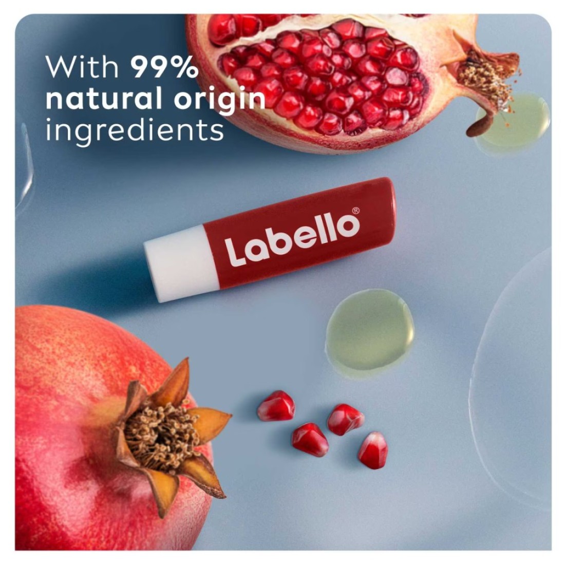 Labello Lip Balm Moisturising Lip Care Pomegranate Shine 4.8g