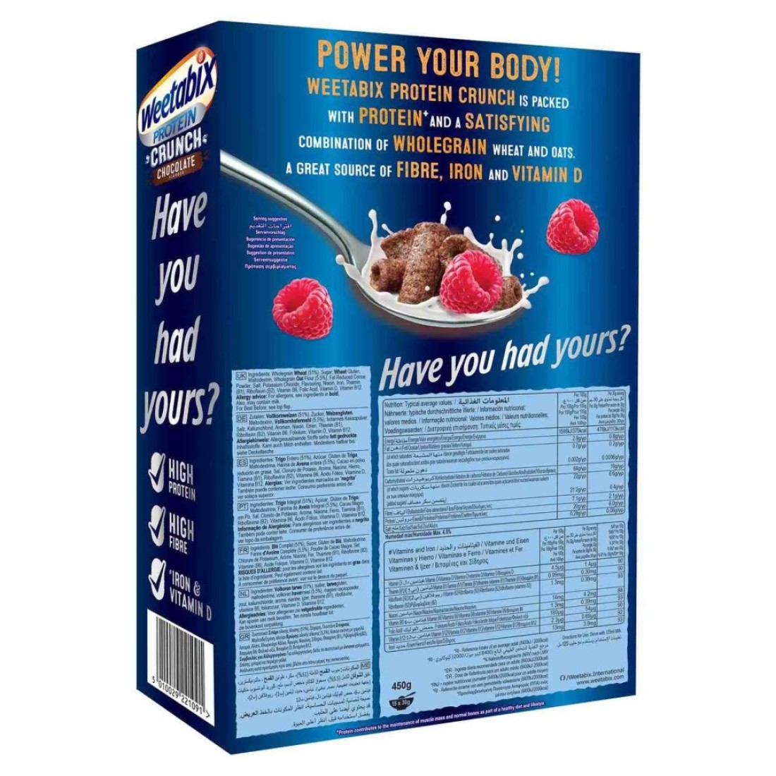 Weetabix Chocolate Flavour Protein Crunch Cereal, 450g