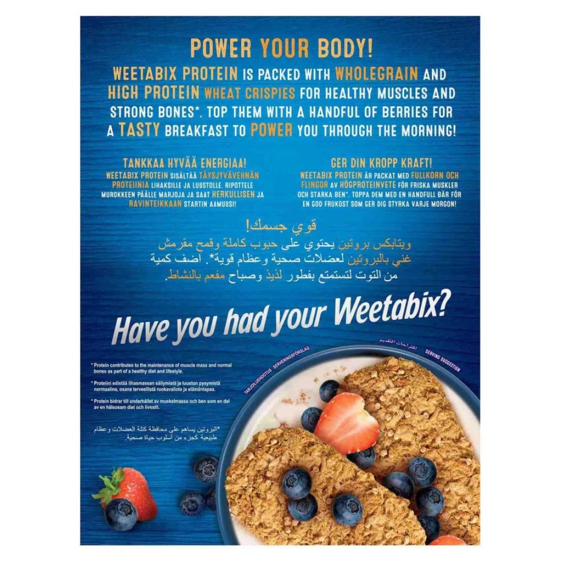 Weetabix Protein Wheat Flakes Cereal, 440g