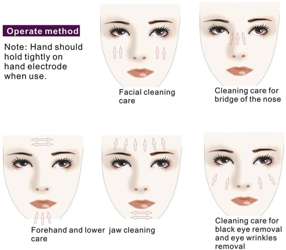Generic Ultrasonic Face Cleaner Skin Scrubber Care Massager Facial Tighten Anti-Aging Peeling Cleaner Blackhead Wrinkle Removal