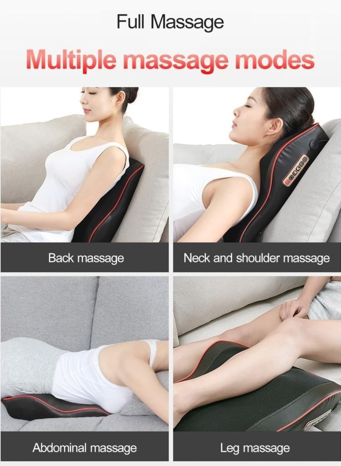 Back &amp; Neck Massager Cervical Spine Pillow Massager Neck Waist Shoulder Lumbar Back Body For Muscle Pain Relief, Chairs and Cars Cushion