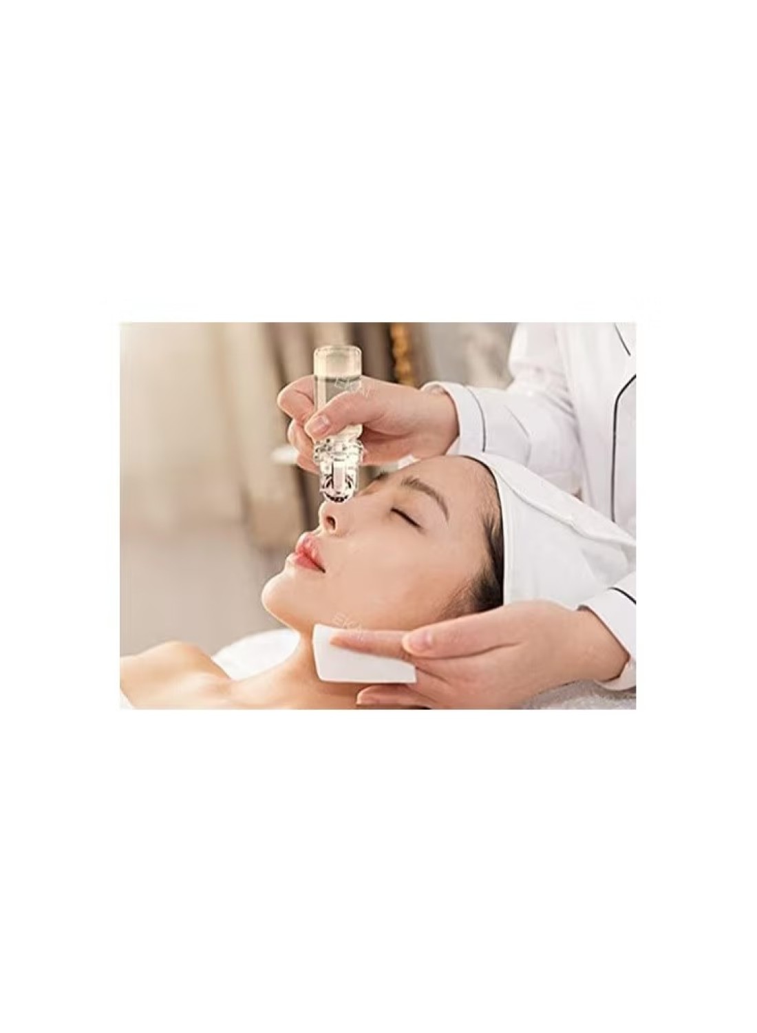 Hydra Derma Stamp Microneedle Roller & Serum Applicator - Professional Microneedling Dermapen for Face, Hair, Acne, Wrinkles, Scars, Stretch Marks, Pores