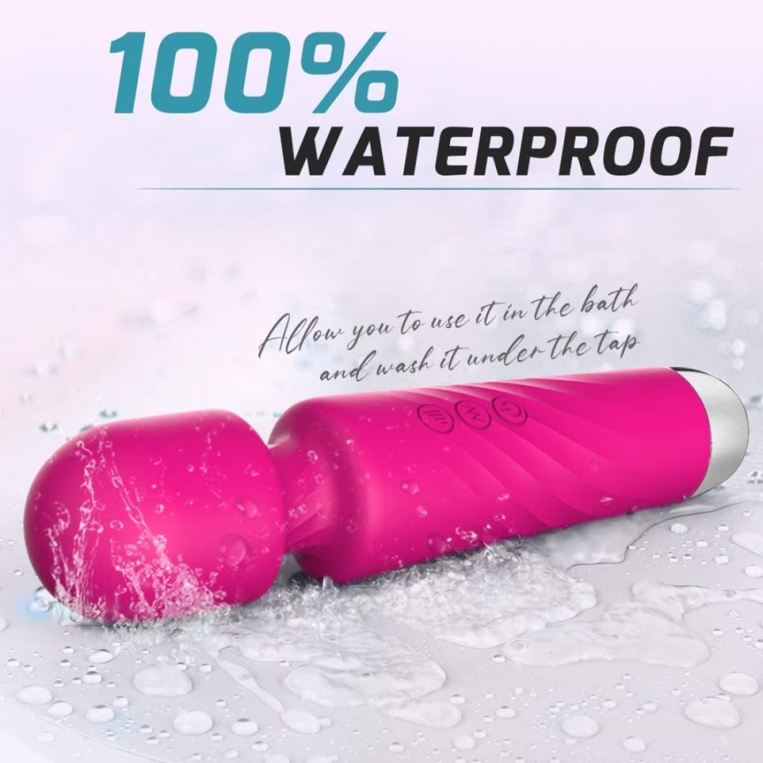 Doreen Therapeutic Wand Massager Waterproof Strong Back, Neck Massage Stress Magic Relief - Powerful Therapeutic Vibrating Mode- Best Rated for Travel Gift - Perfect Muscle Aches and Personal Recovery