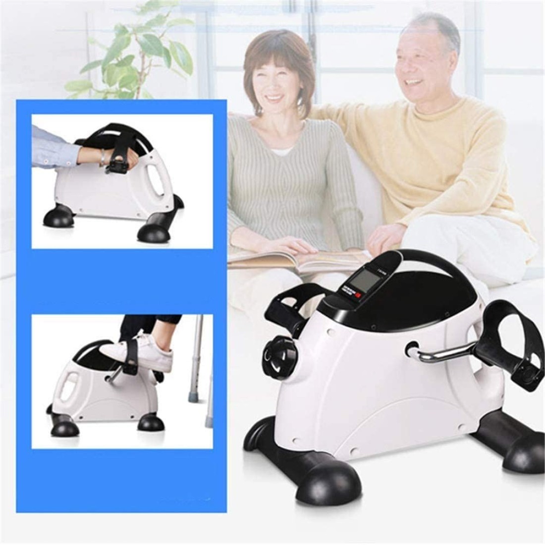 Max Strength Under Desk Bike Pedal Exerciser, Mini Cycle Exercise Bike For Leg/Arm Pedder Portable Home Exercise Bike, For Seniors/Office Workout Leg And Arm Exercise