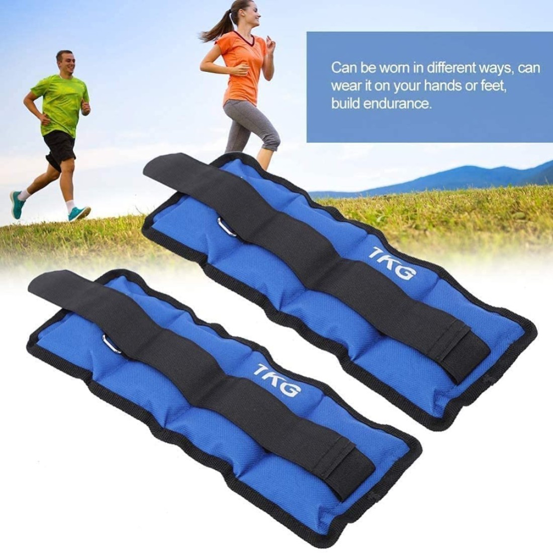 Ankle Weights Breathable for Fitness-1KG x 2