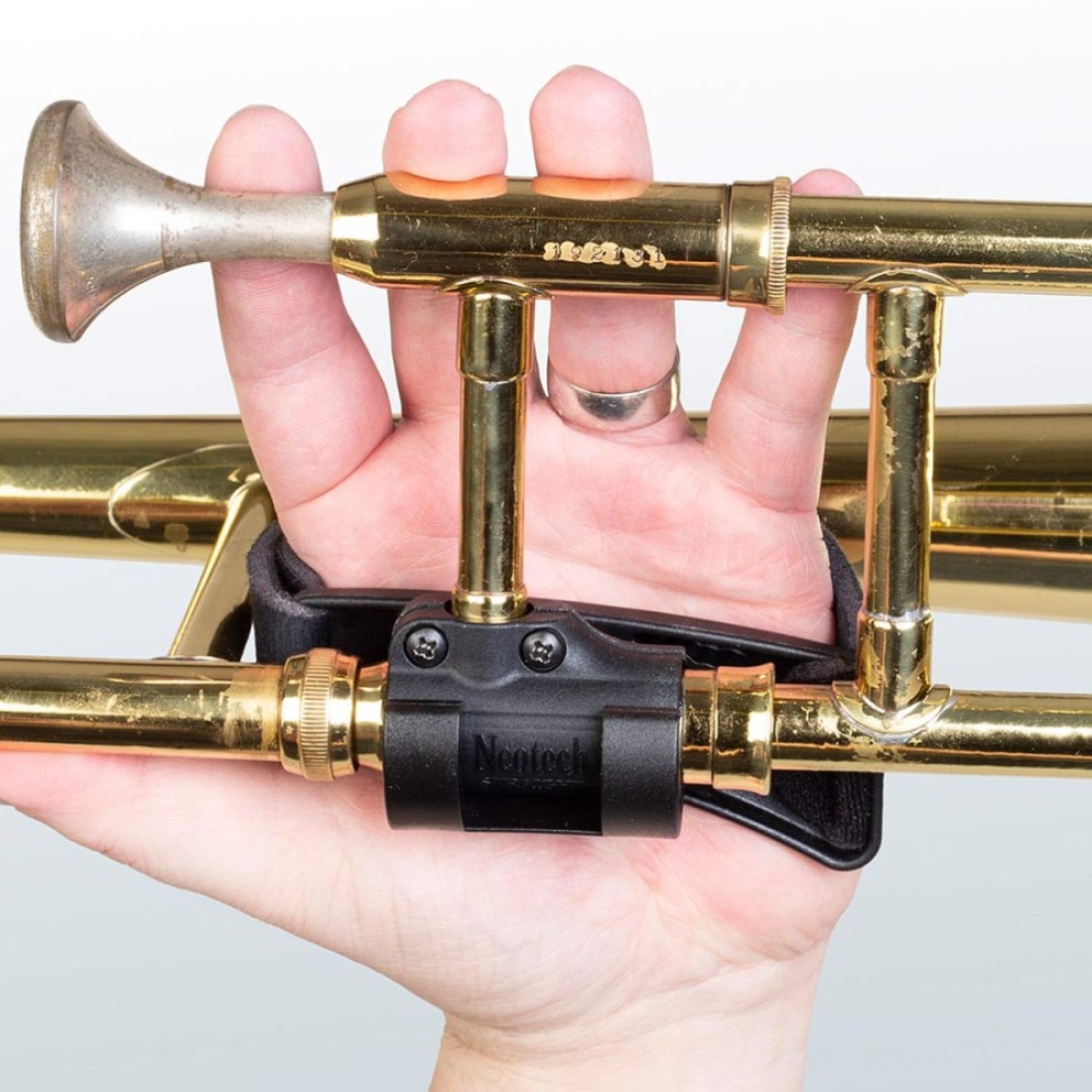Neotech Trombone Grip Creates Custom Grip Supports Weight Trombone Hand Grips Optimal Support Marching Band Accessories Black
